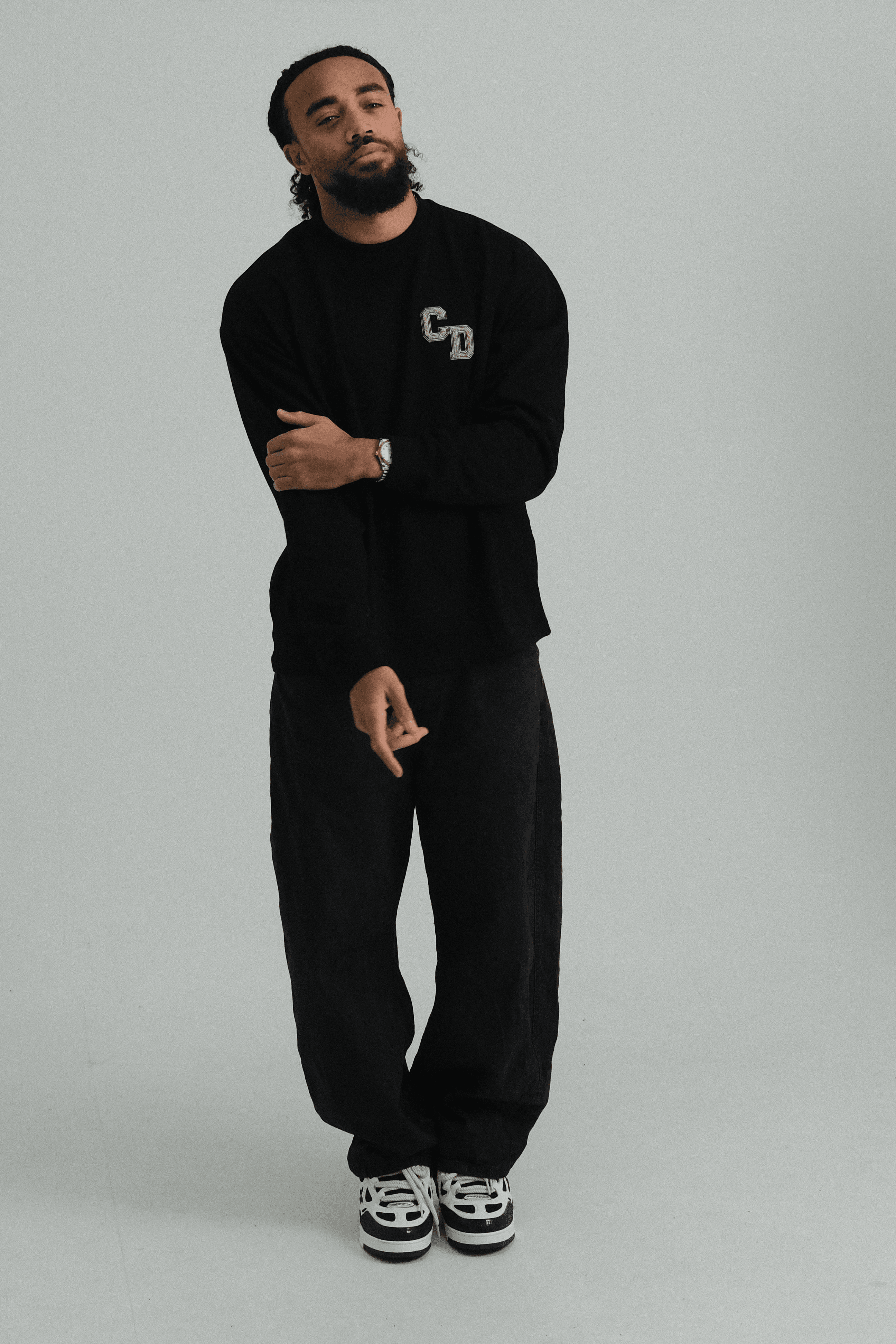 Cardair CD Logo L/S Black T-Shirt